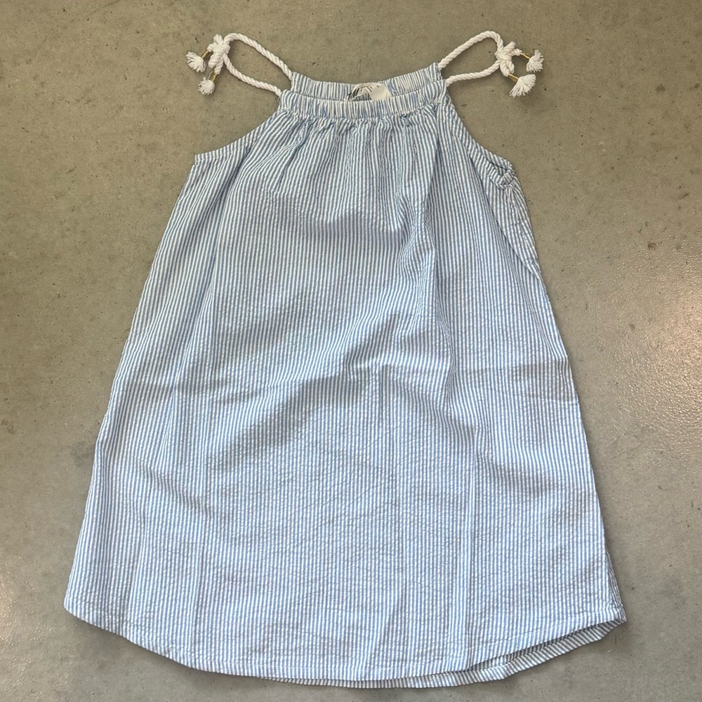 H&M Girls Blue Striped Sundress